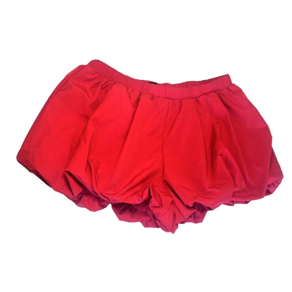 Shein Red Balloon Shorts size L Harem Shorts stretchy waist